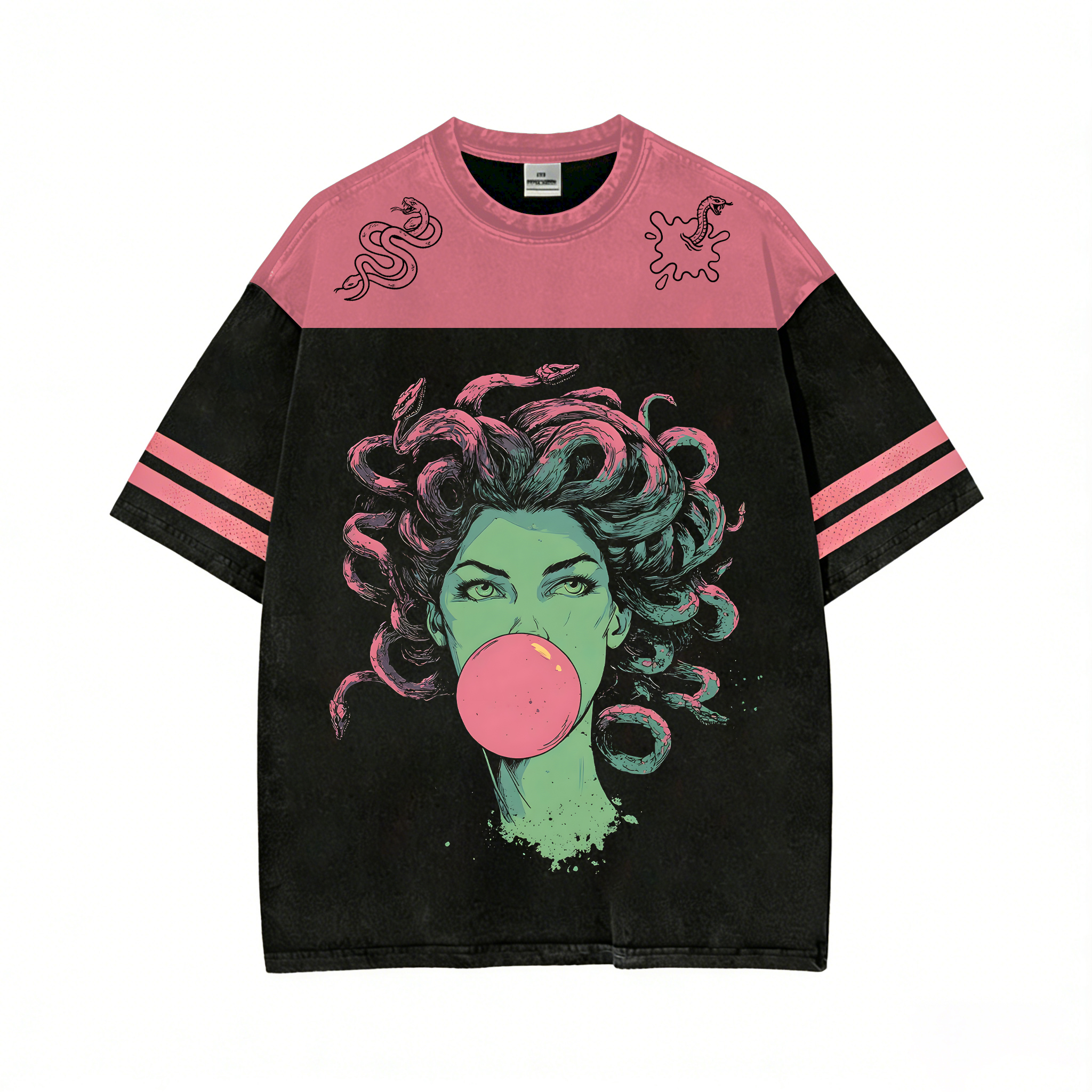 Medusa Bubblegum T-shirt - Vintage Washed Apparel by VanceMade