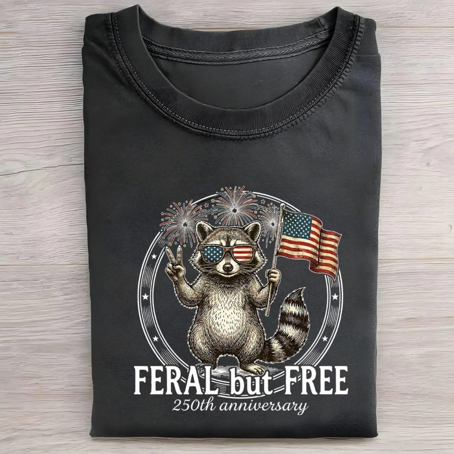 4th of July Raccoon T-Shirt