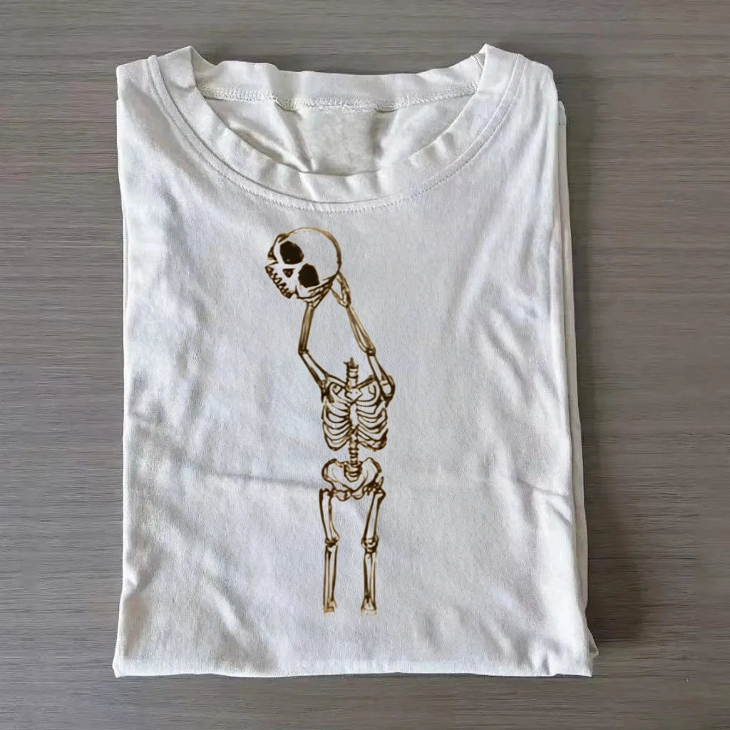 #30 Shooting Stars Skull Basketball T-Shirt