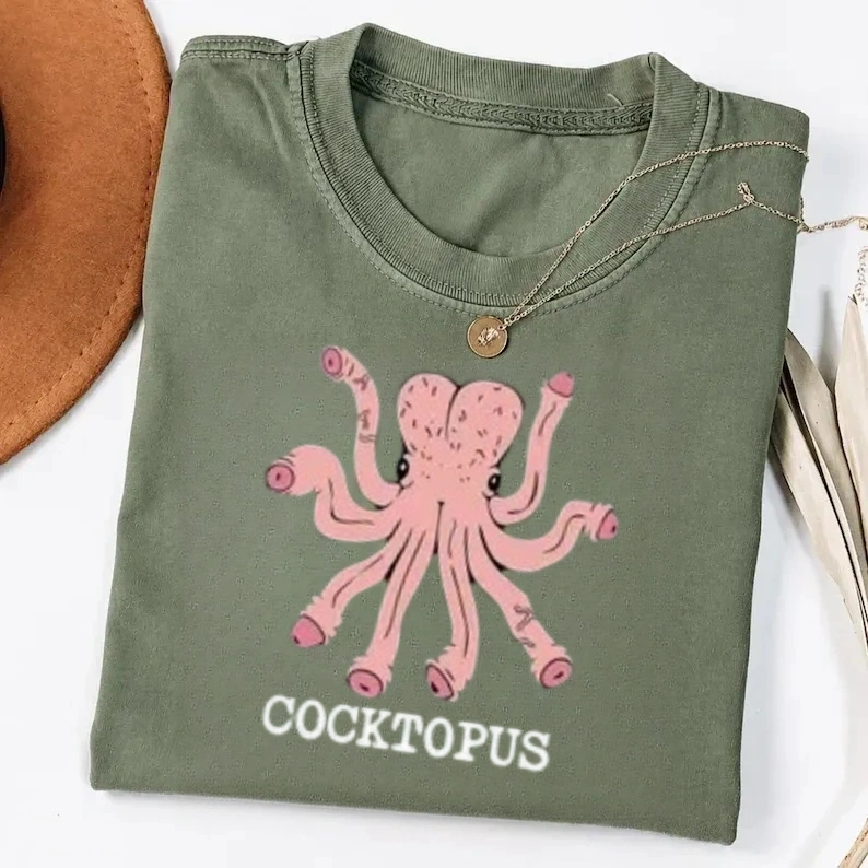 Funny Octopus Humor Graphic T-Shirt