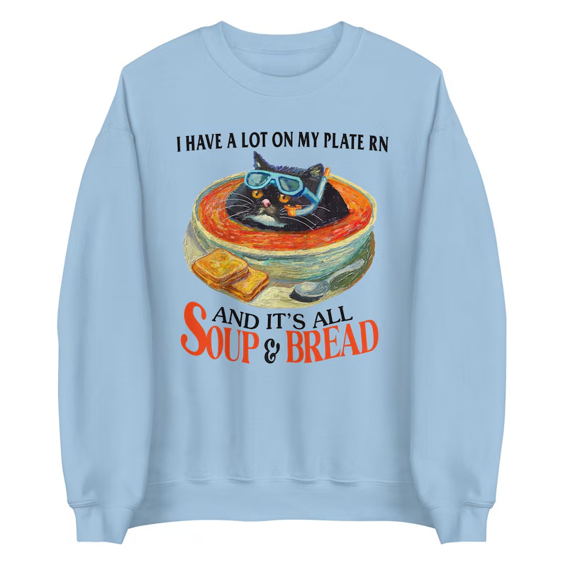 Soup & Bread Graphic Sweatshirt