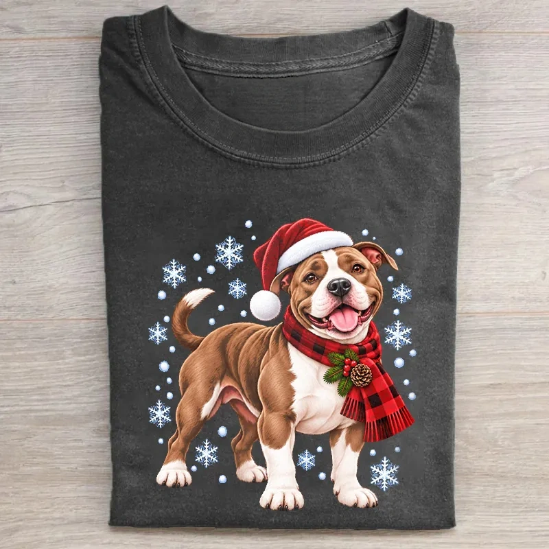 Christmas Pitbull T-shirt