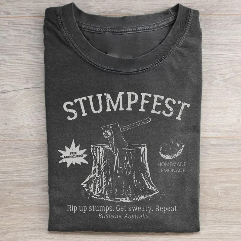 Stumpfest & Lemonade T-shirt - Vintage Washed Apparel by VanceMade