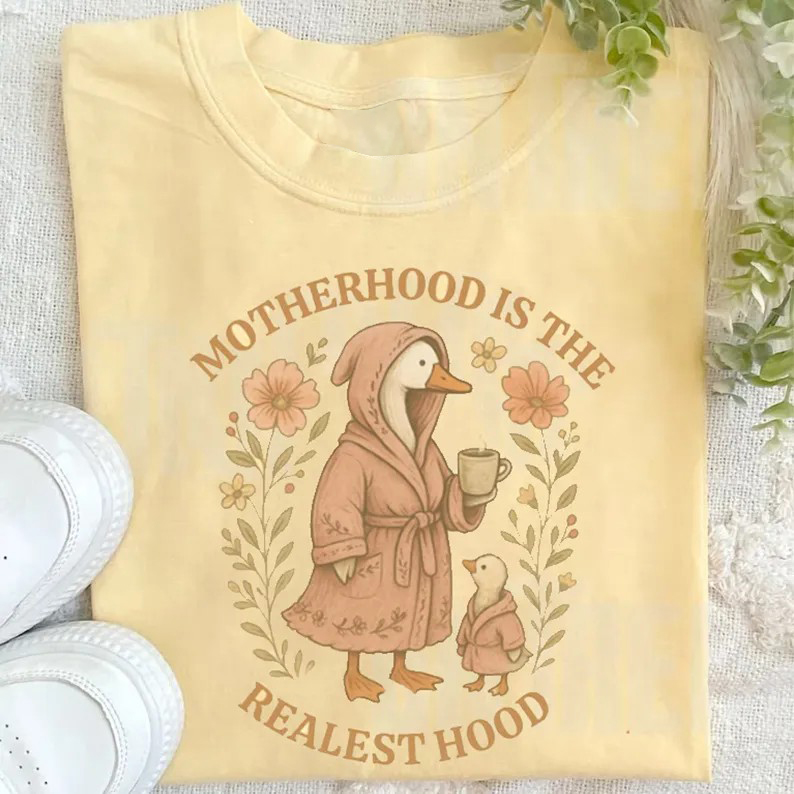 ShawnCraft® Official: Motherhood is the Realest Hood T-shirt - Premium Breathable Cotton Apparel