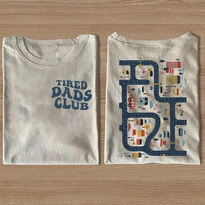 Tired Dads Club T-shirt - Vintage Washed Apparel by VanceMade