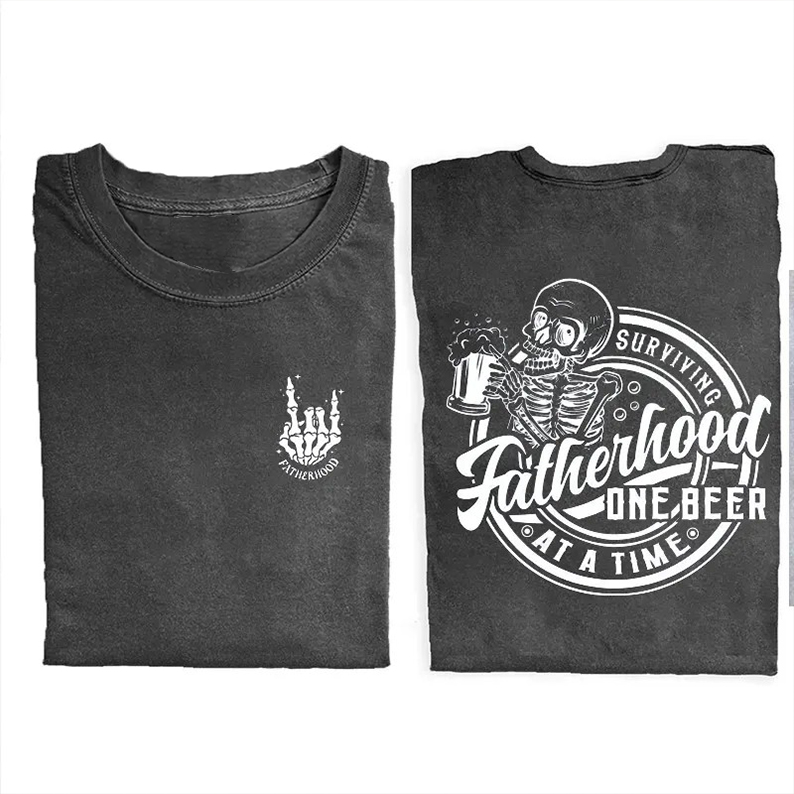 ShawnCraft® Official: Fatherhood Front And Back T-shirt - Premium Breathable Cotton Apparel