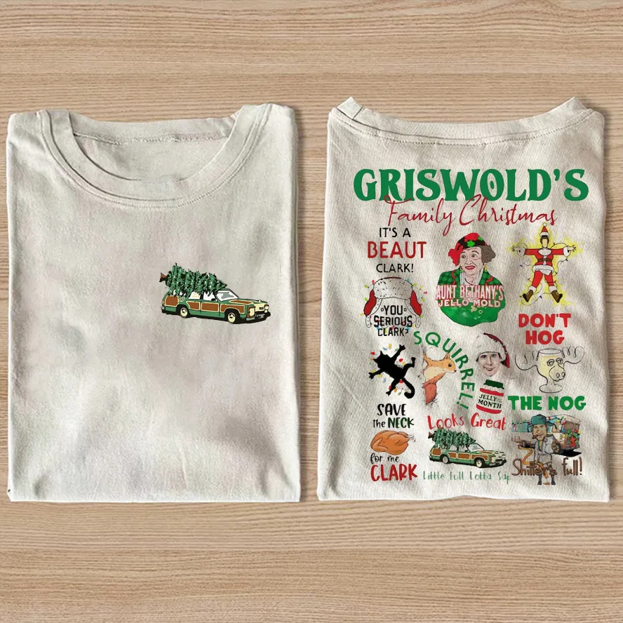 Griswold Christmas Family T-shirt - Vintage Washed Apparel by VanceMade