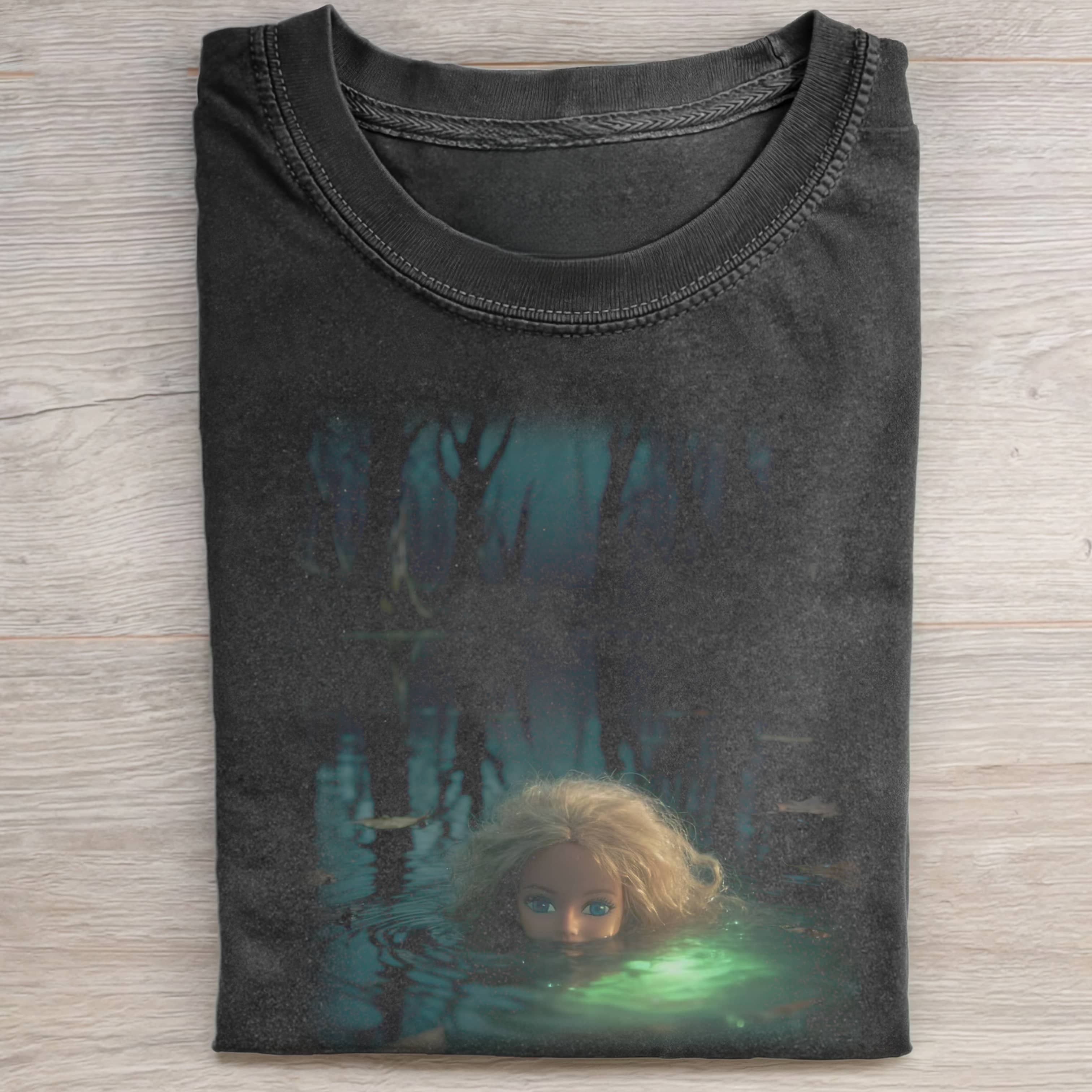 DARK FOREST Funny Doll Face GIRL TEE