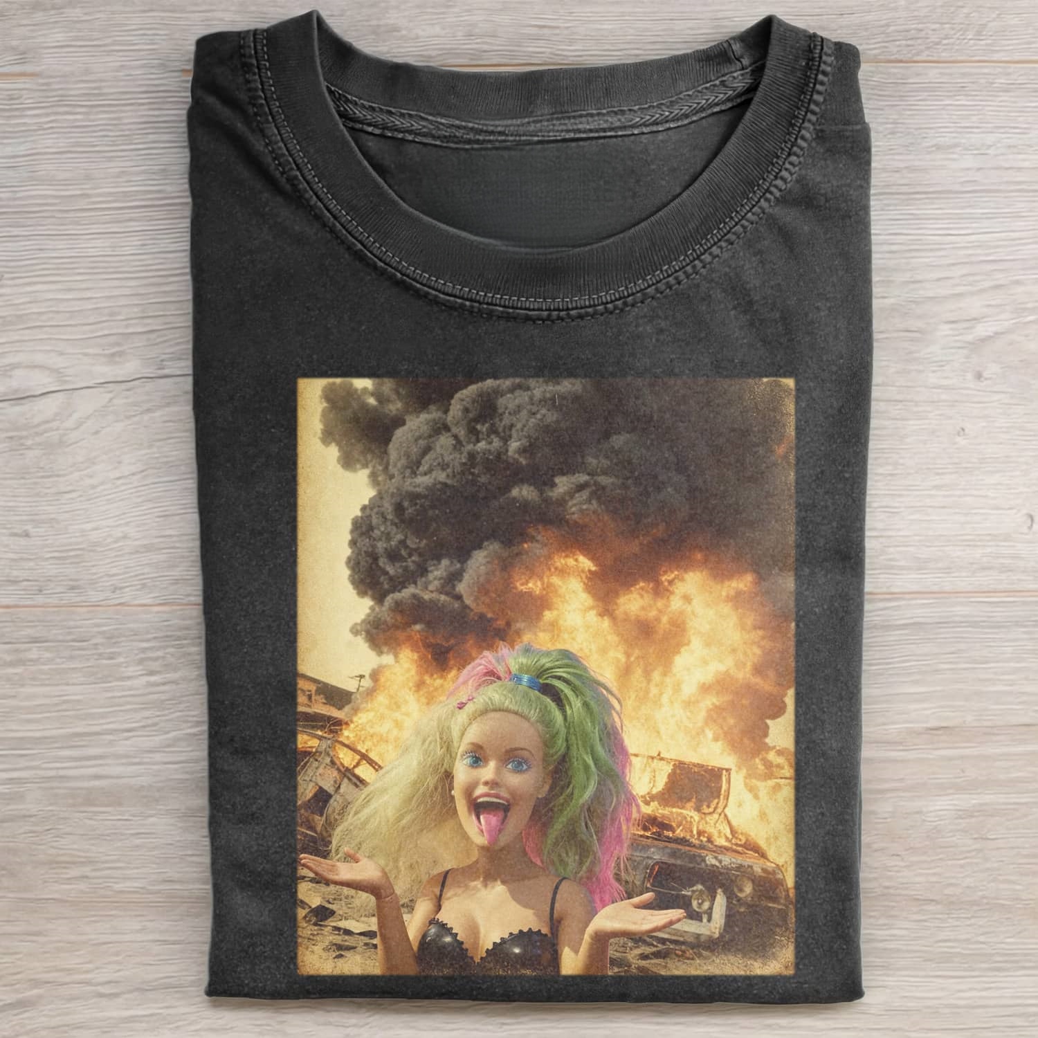 Funny Doll FaceCORE MEME MOOD ICON TEE