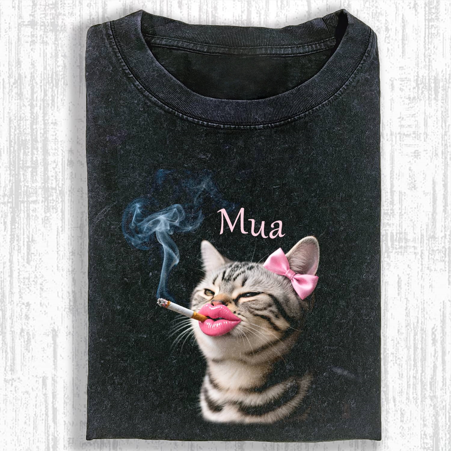 SMOKING CAT MEME T-SHIRT