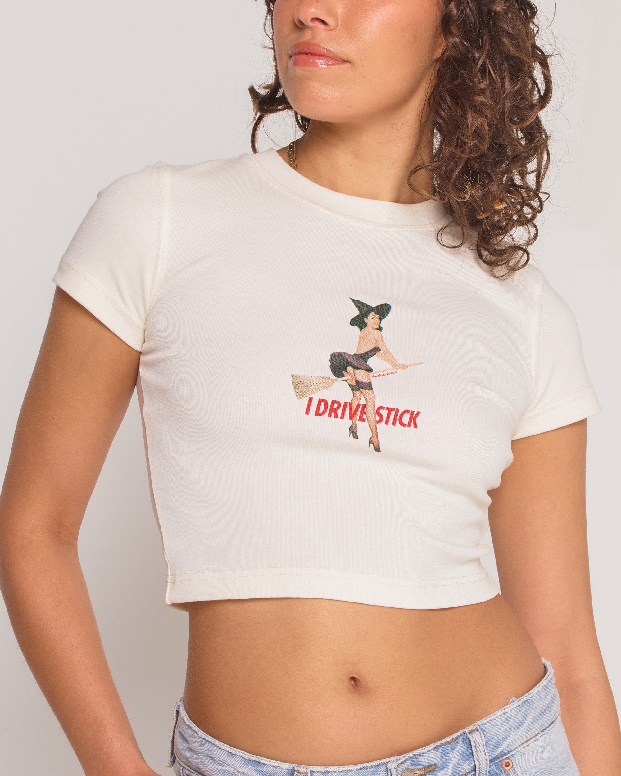I Drive Stick Baby Tee - Vintage Washed Apparel by VanceMade