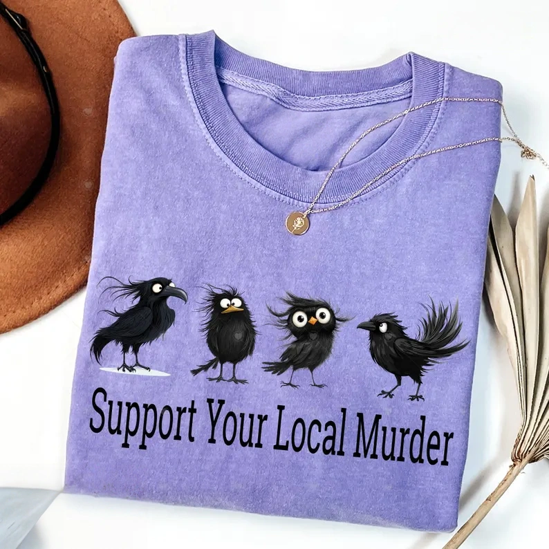 Witchy Raven Graphic T-Shirt