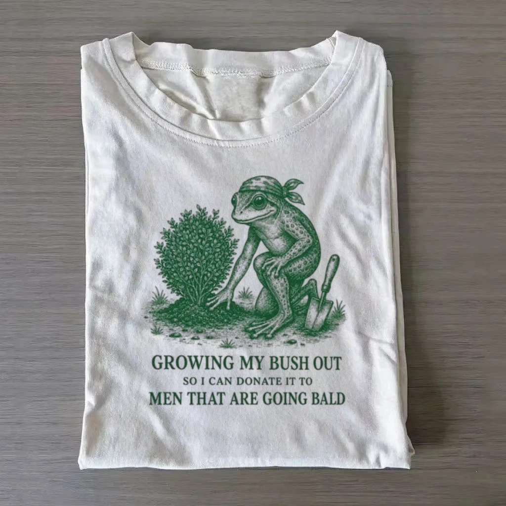 Growing My Garden Frog Meme T-Shirt