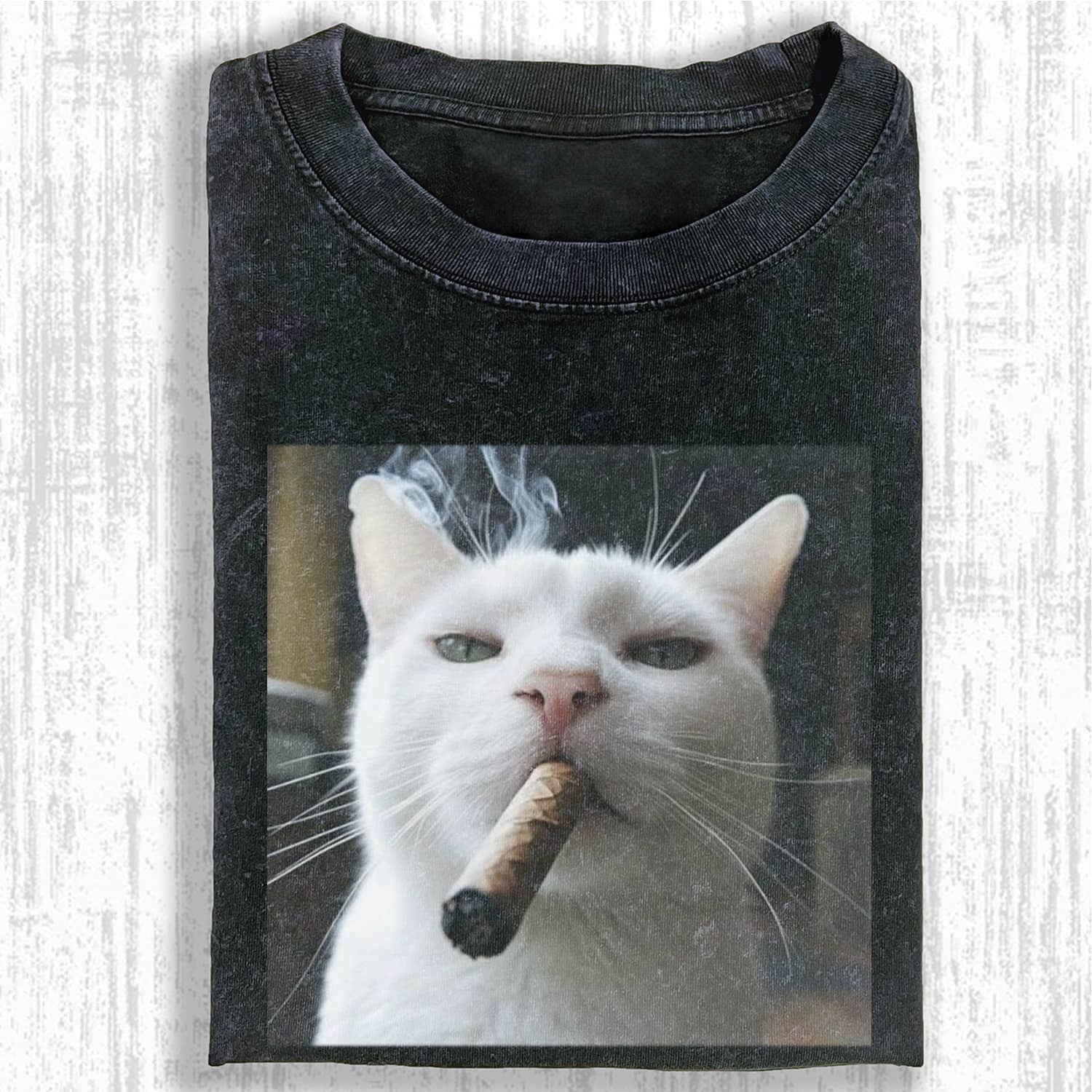WACKY SMOKING CAT MEME T-SHIRT