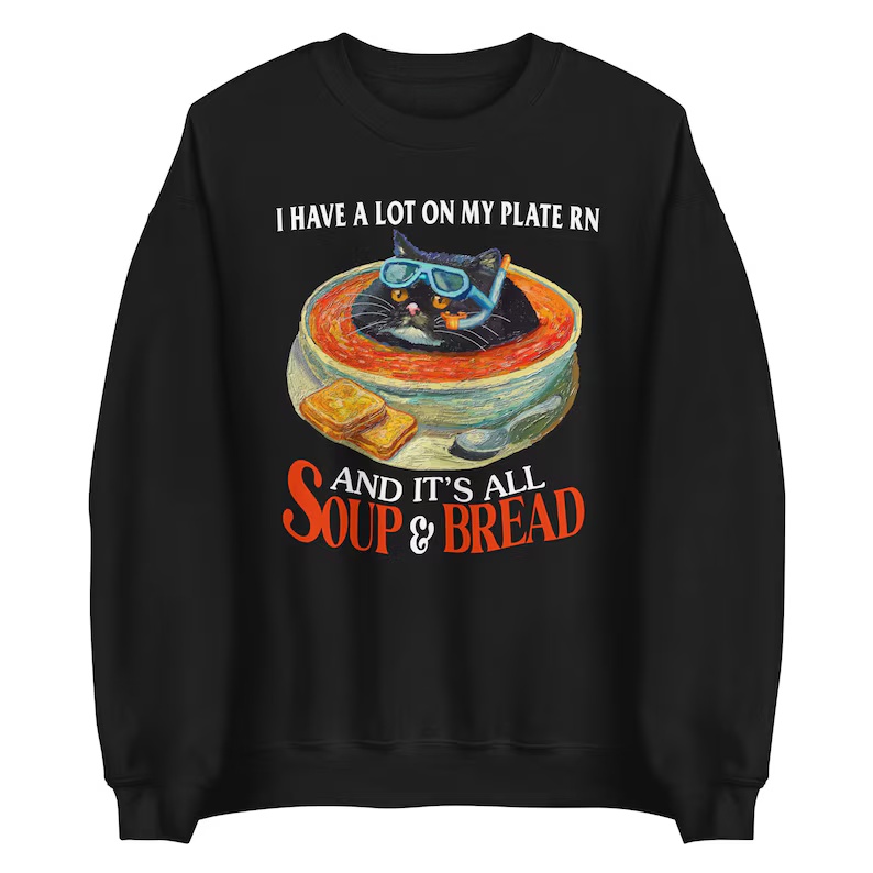 Soup & Bread Graphic Sweatshirt