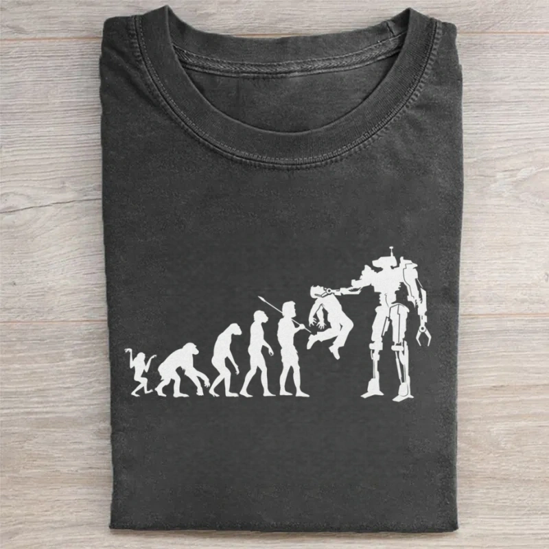 Evolution to Termination Ape to Man to Killer Robot T-Shirt