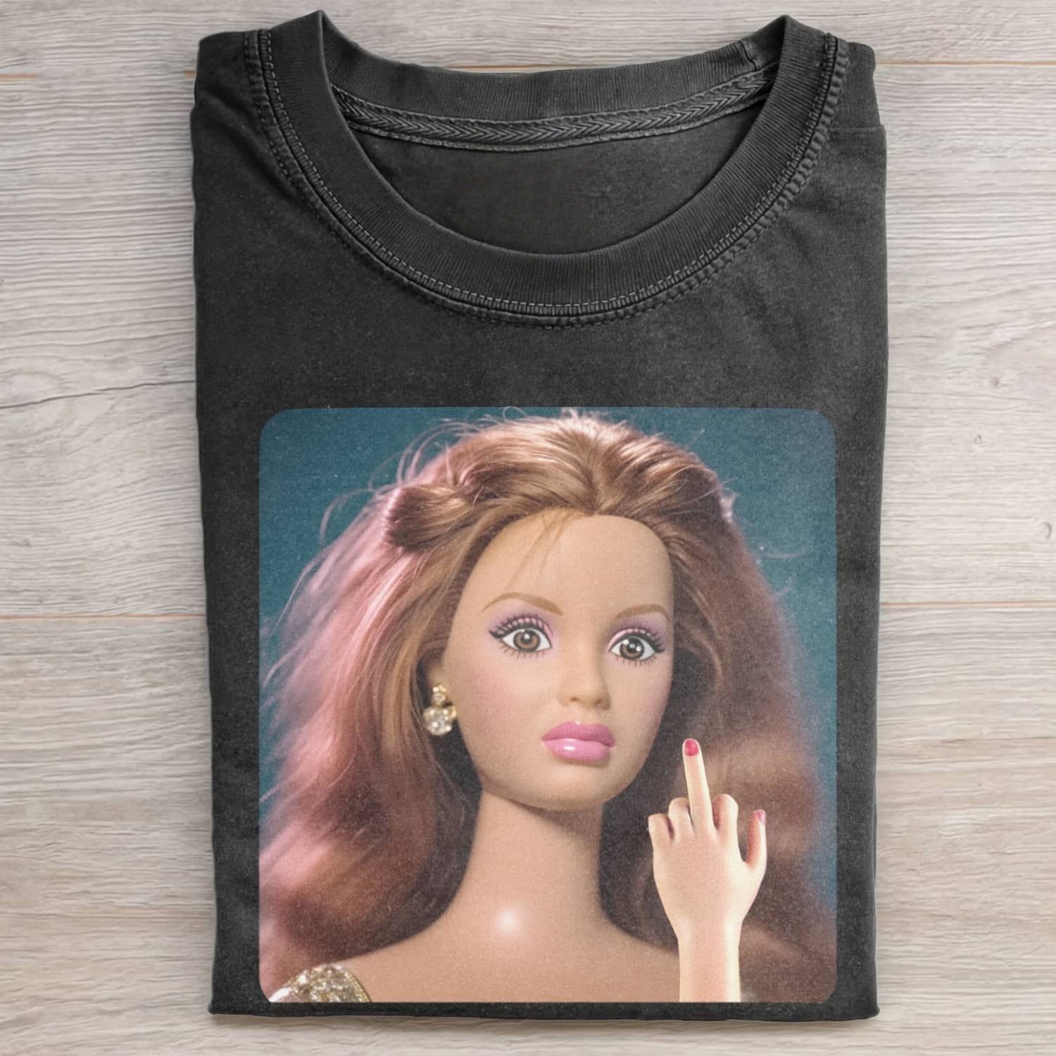 Funny Doll FaceCORE MEME MOOD ICON TEE