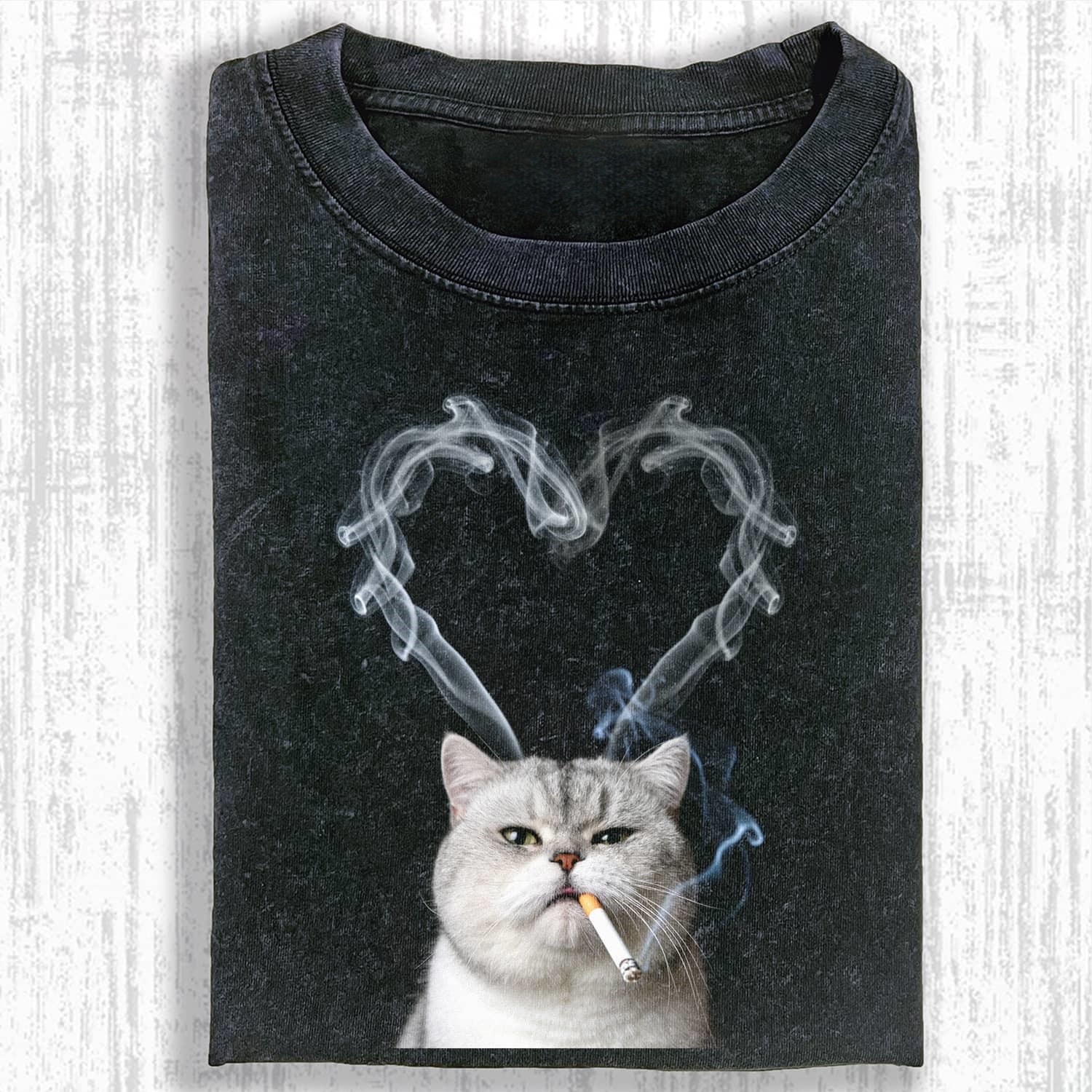 SMOKING CAT MEME T-SHIRT
