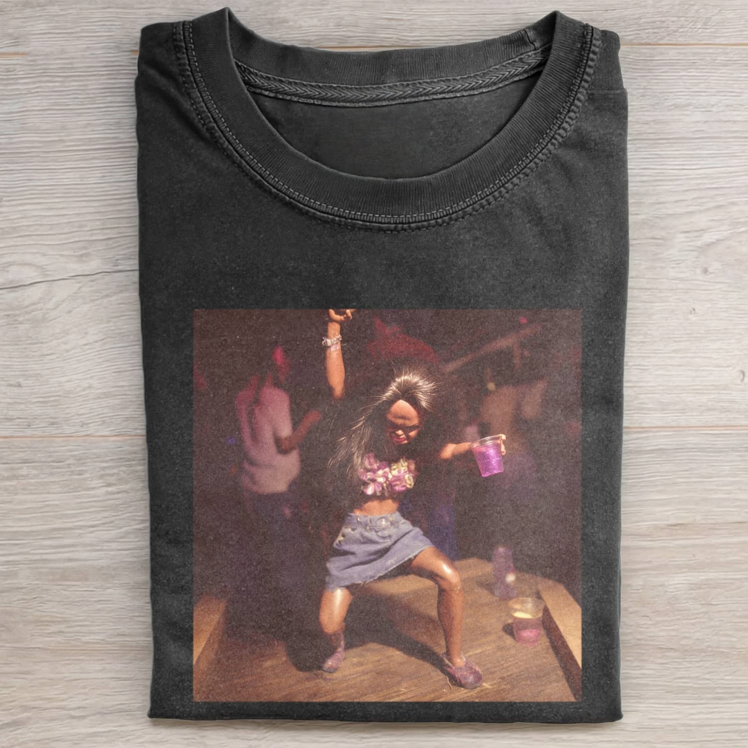 Funny Doll FaceCORE PARTY POV TEE - Vintage Washed Apparel by VanceMade
