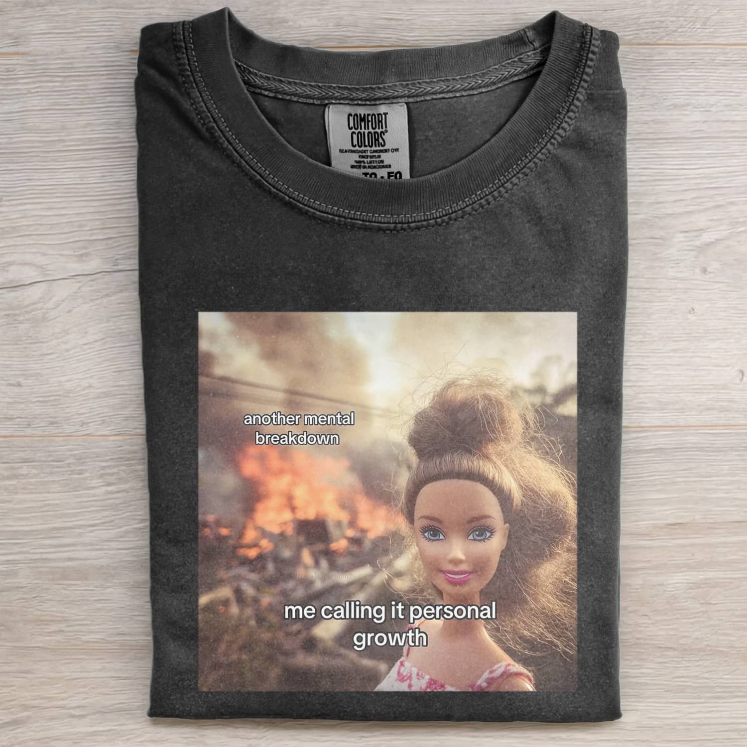Funny Doll FaceCORE MEME MOOD ICON TEE - Vintage Washed Apparel by VanceMade