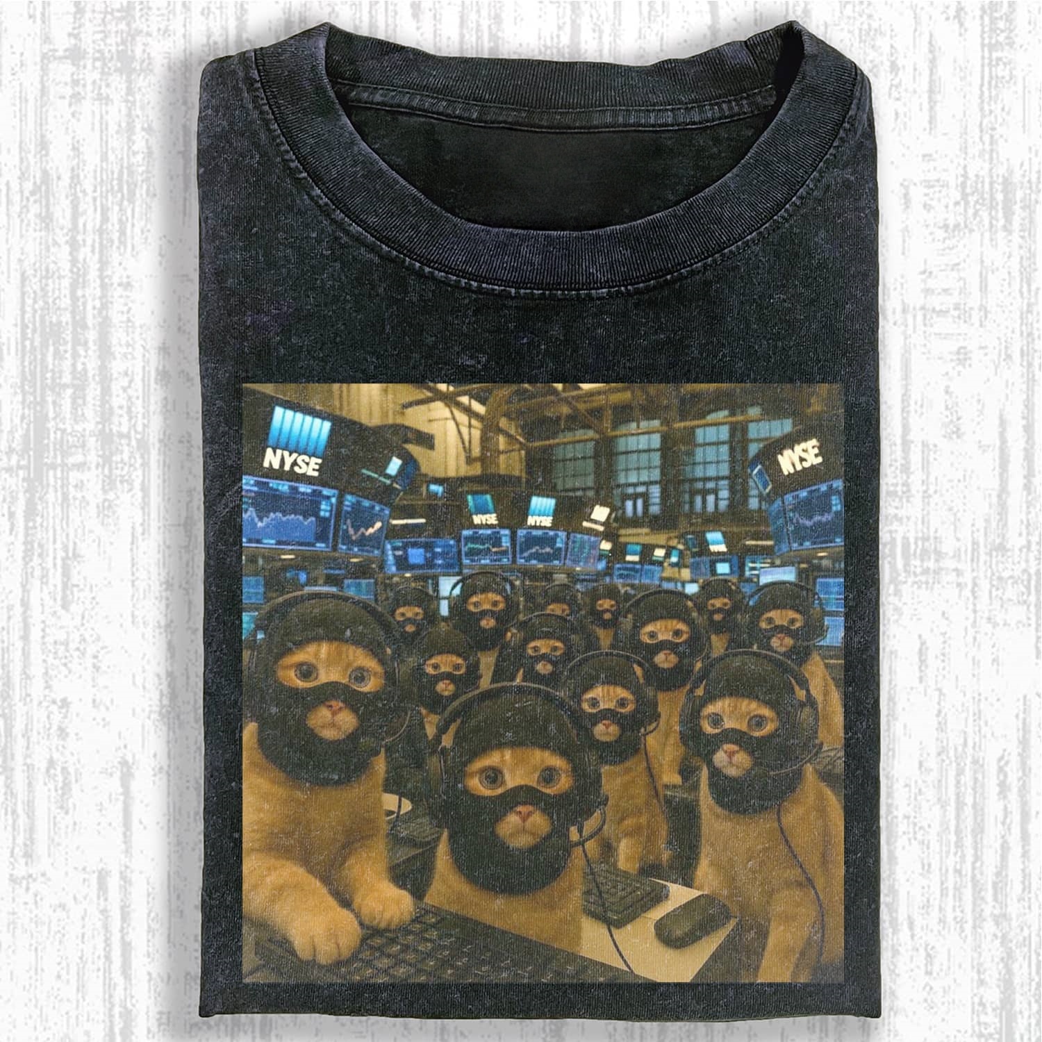 WACKY CAT MEME T-SHIRT