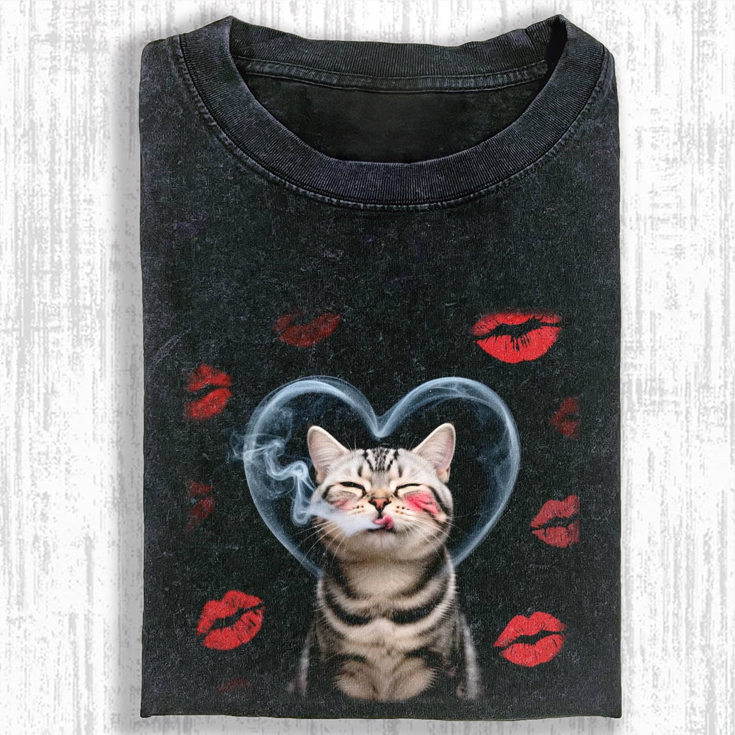 SMOKING CAT MEME T-SHIRT