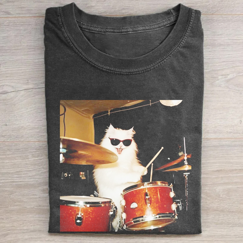 Funny Graphic T-shirt - Vintage Washed Apparel by VanceMade