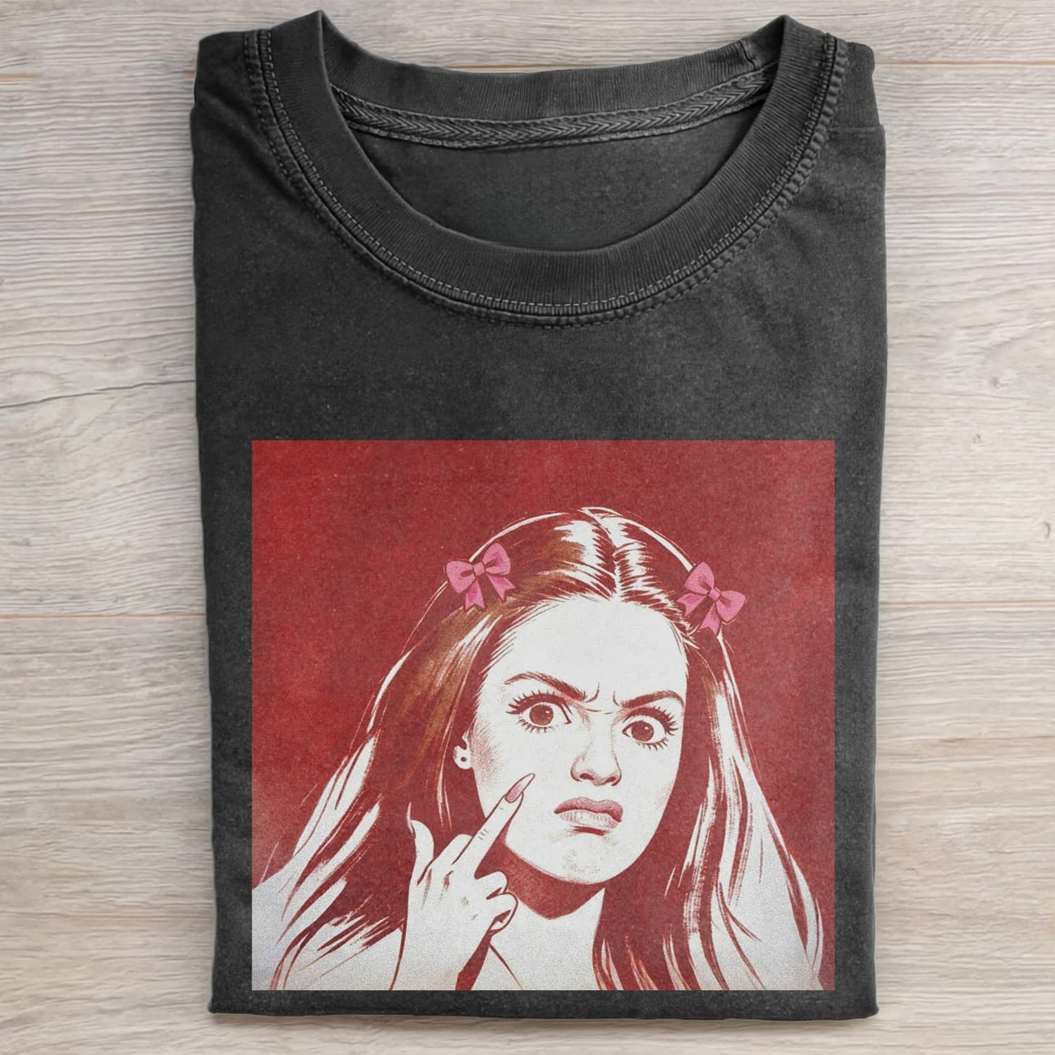 Funny Doll FaceCORE MEME MOOD ICON TEE