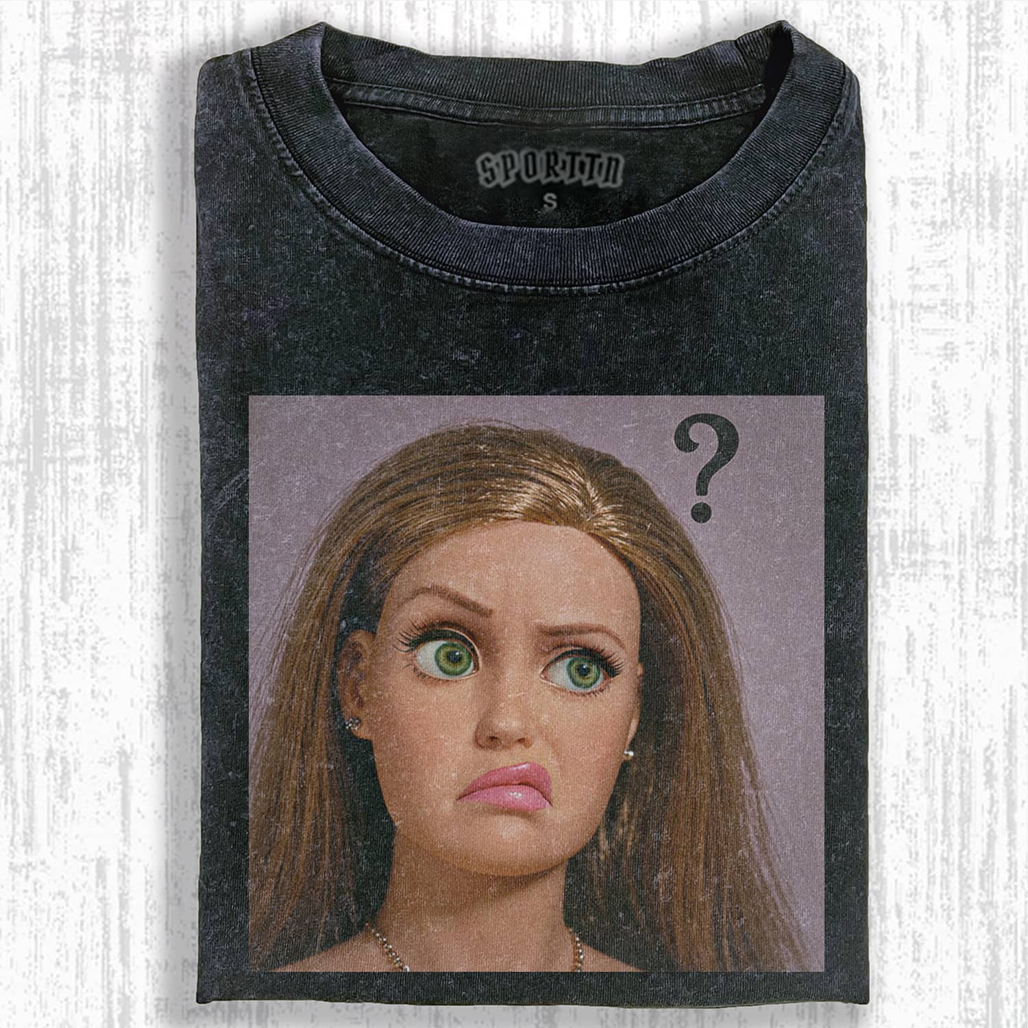 Funny Doll Face T-SHIRT - Vintage Washed Apparel by VanceMade