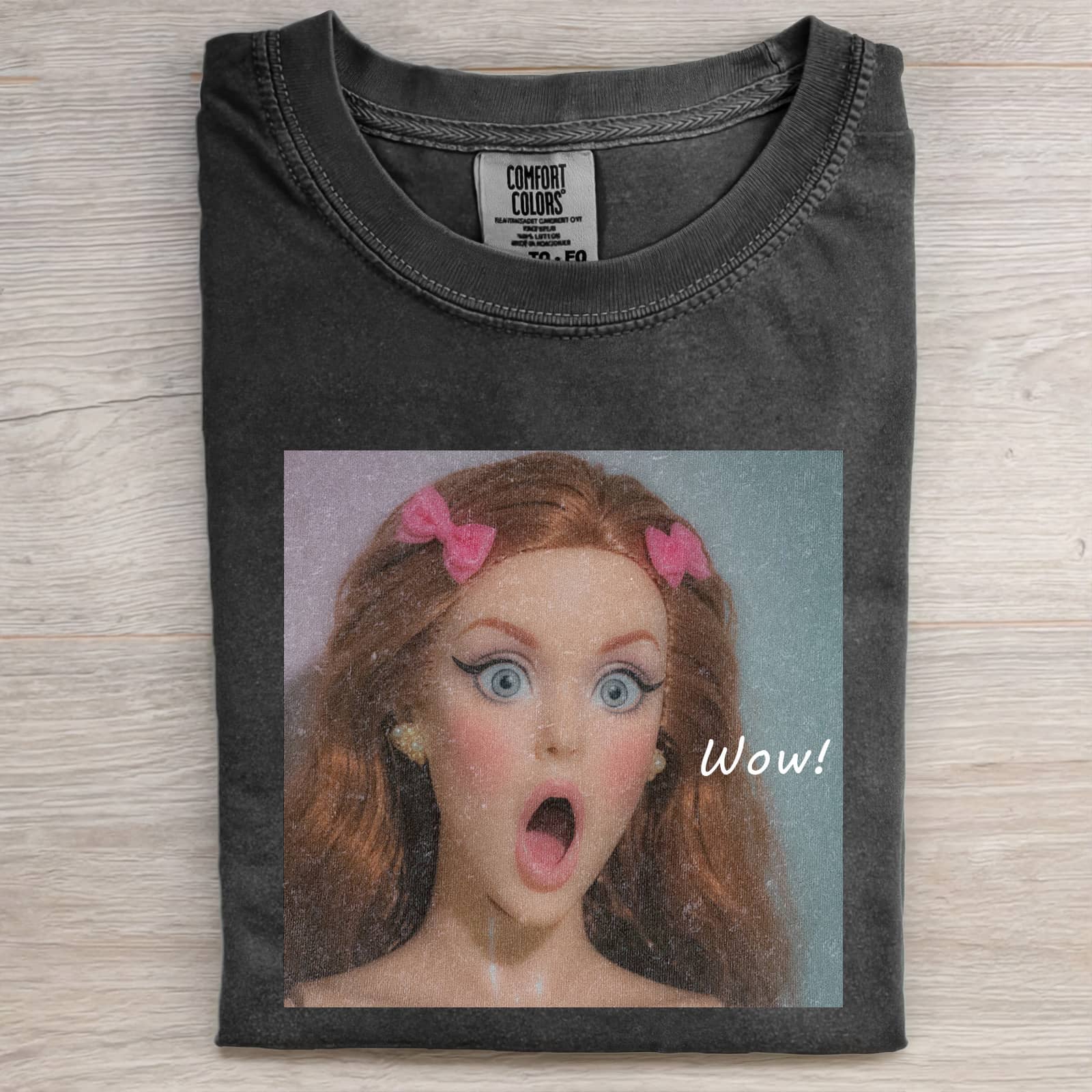 Funny Doll Face T-SHIRT - Vintage Washed Apparel by VanceMade