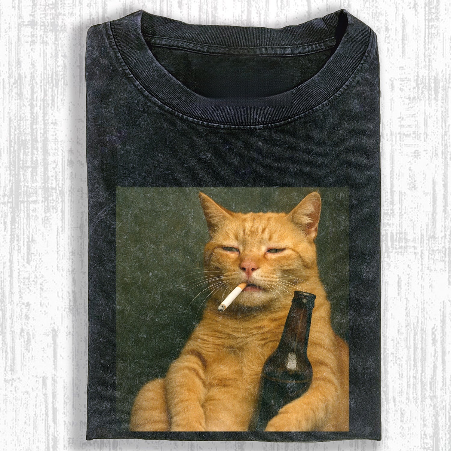 WACKY HANGOVER CAT T-SHIRT