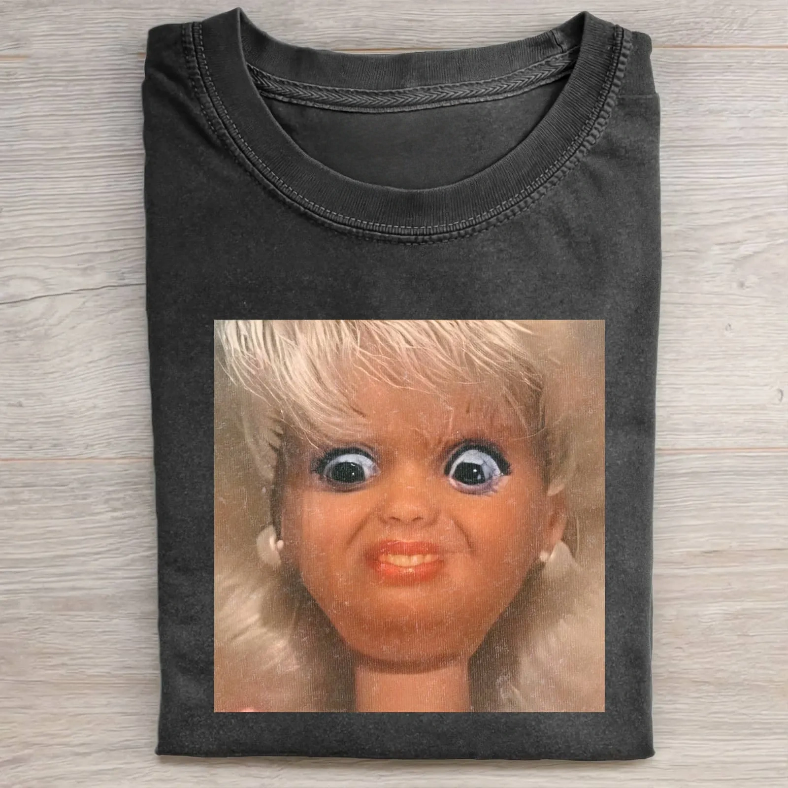 Funny Doll Face GIRL MEME T-SHIRT. 7.15