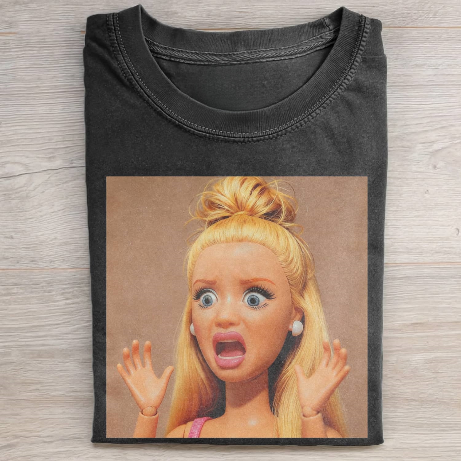 Funny Doll FaceCORE MEME MOOD ICON TEE
