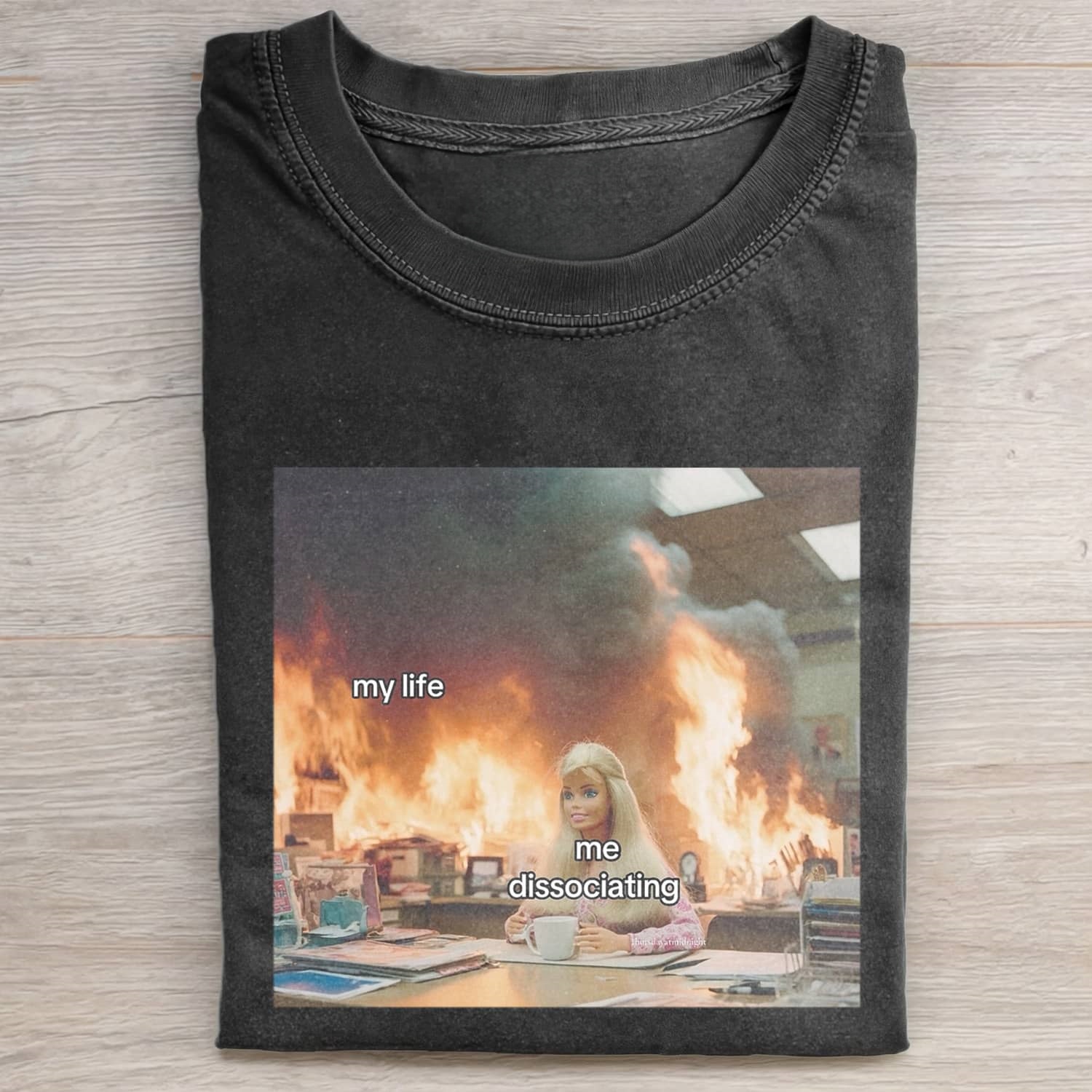 Funny Doll FaceCORE MEME MOOD ICON TEE