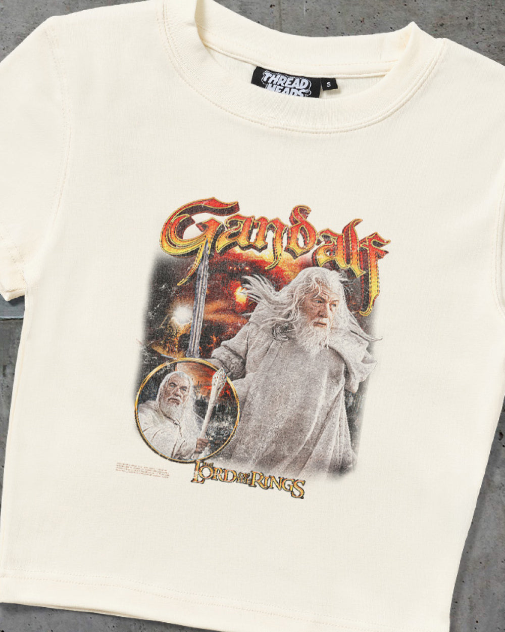 Gandalf the White Baby Tee - Vintage Washed Apparel by VanceMade