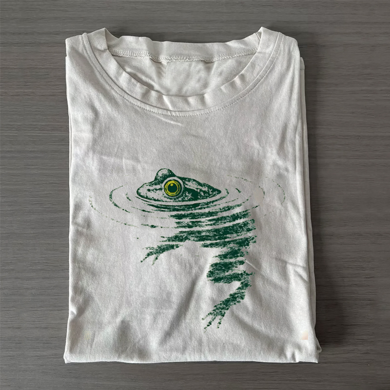 ShawnCraft® Official: Frog Swimming T-shirt - Premium Breathable Cotton Apparel