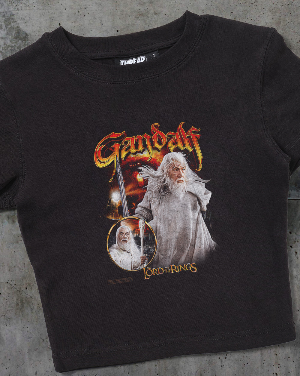 Gandalf the White Baby Tee - Vintage Washed Apparel by VanceMade