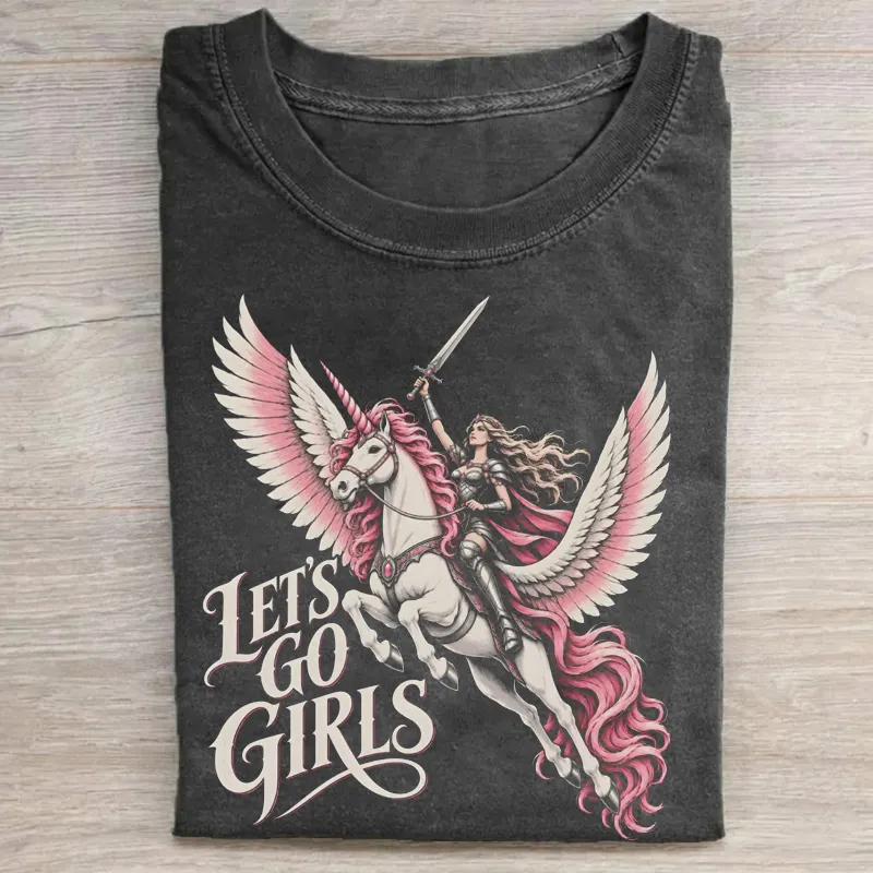Lets Go Girls Warrior Unicorn T-shirt
