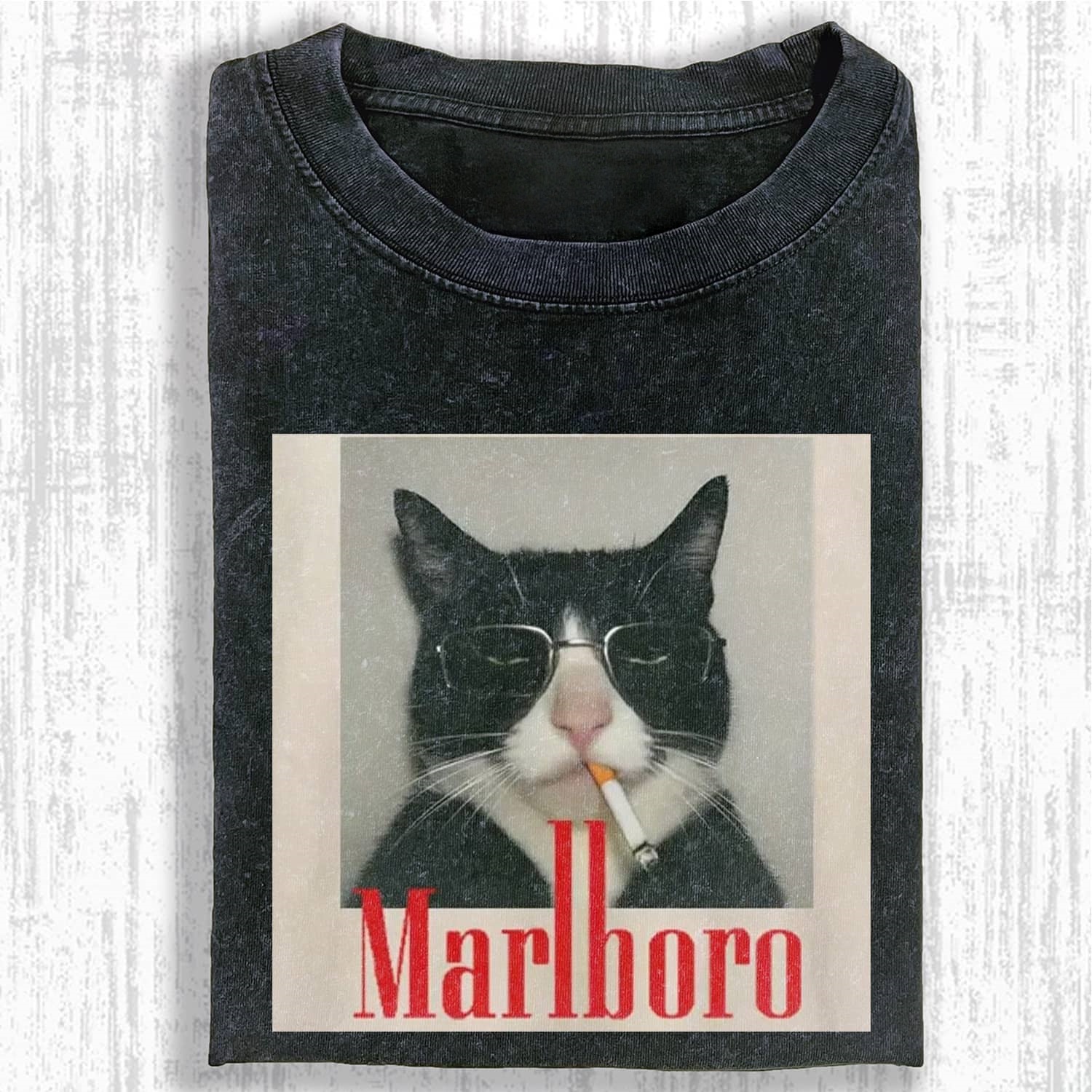 SMOKING CAT MEME T-SHIRT