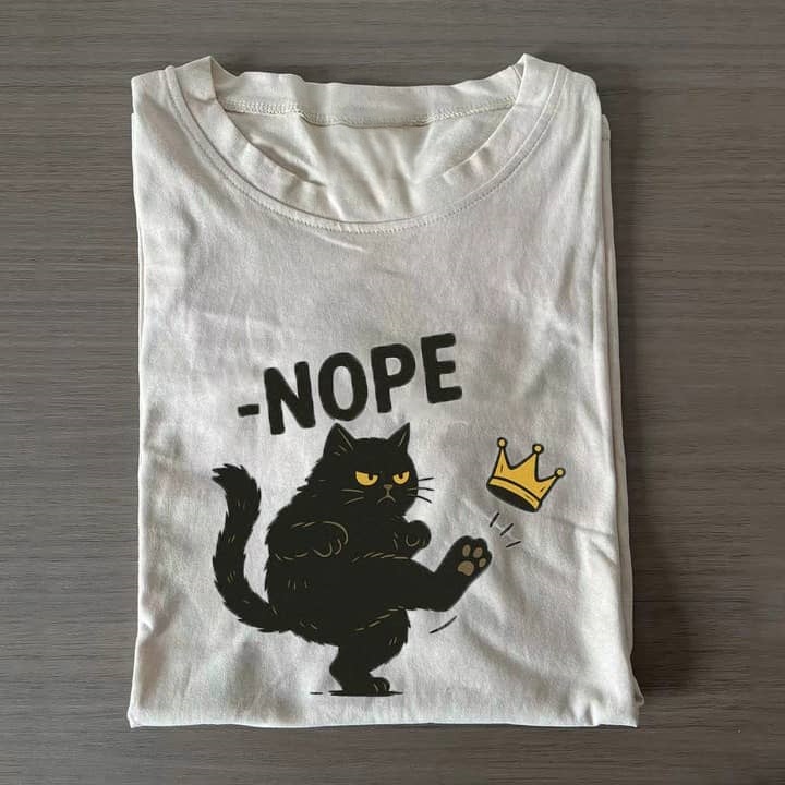 No Kings Black Cat TEE