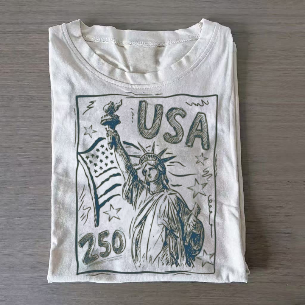 Liberty Statue Sketch T-Shirt