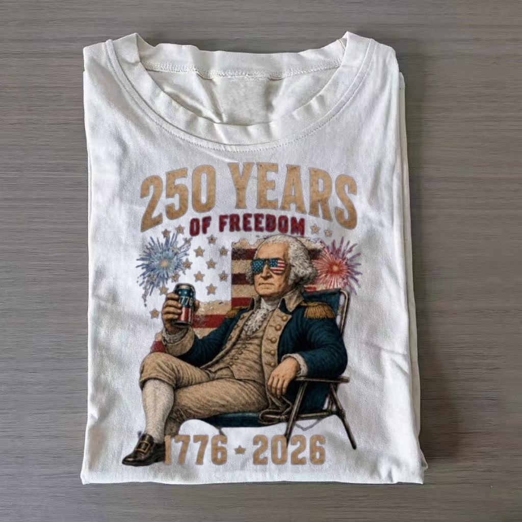 "250 Years of Freedom" Founding Father T-Shirt