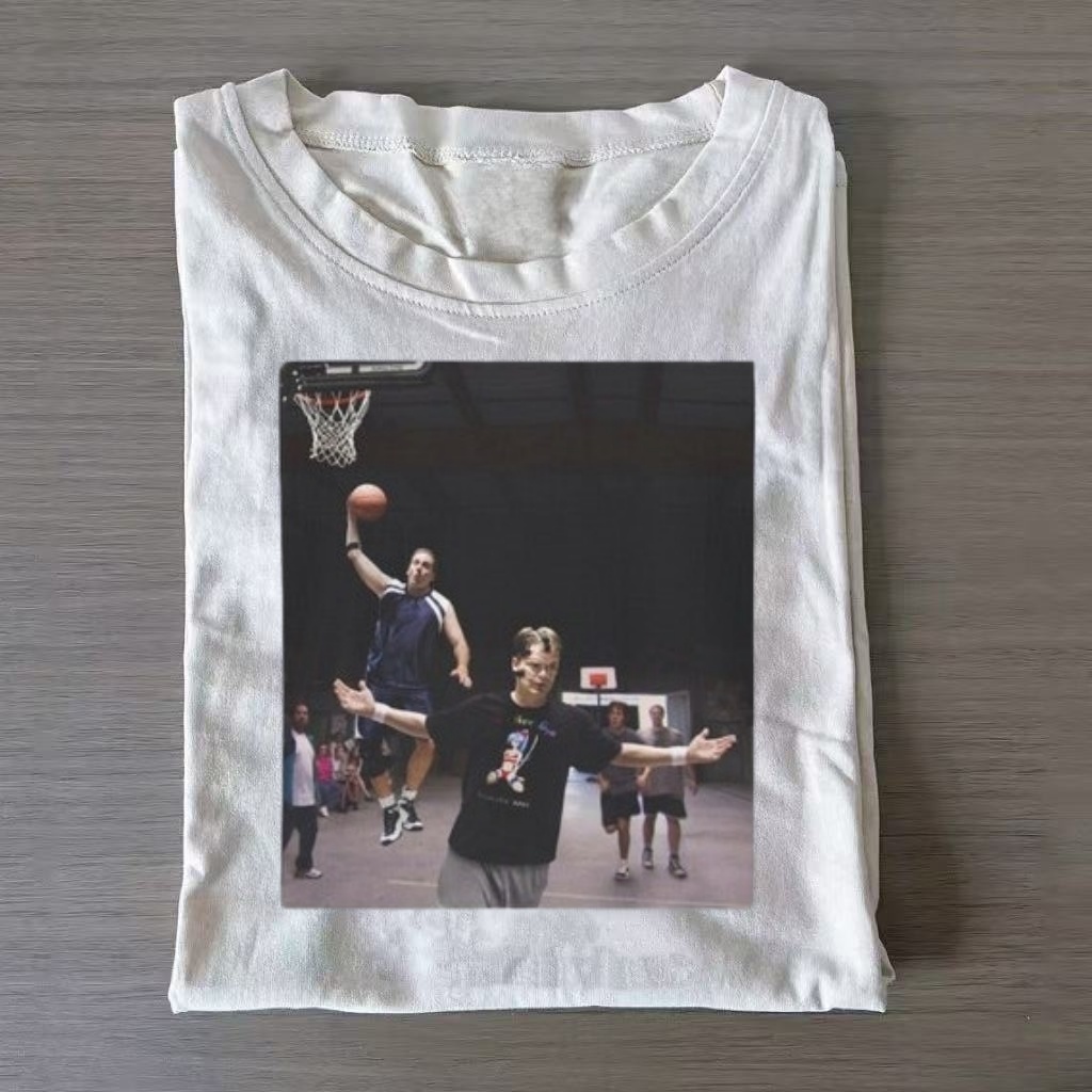 Retro Indoor Basketball Game Photo T-shirt