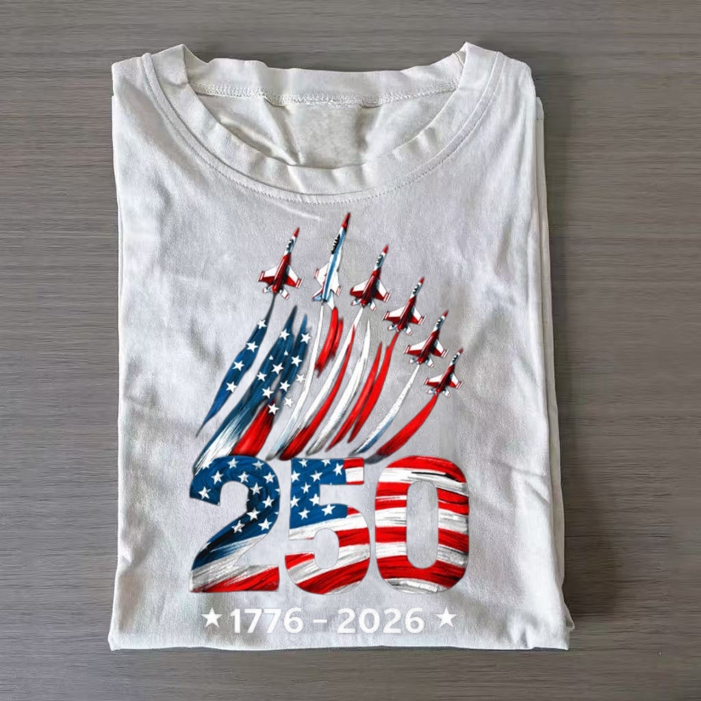 Anniversary Airplane Flag T-Shirt