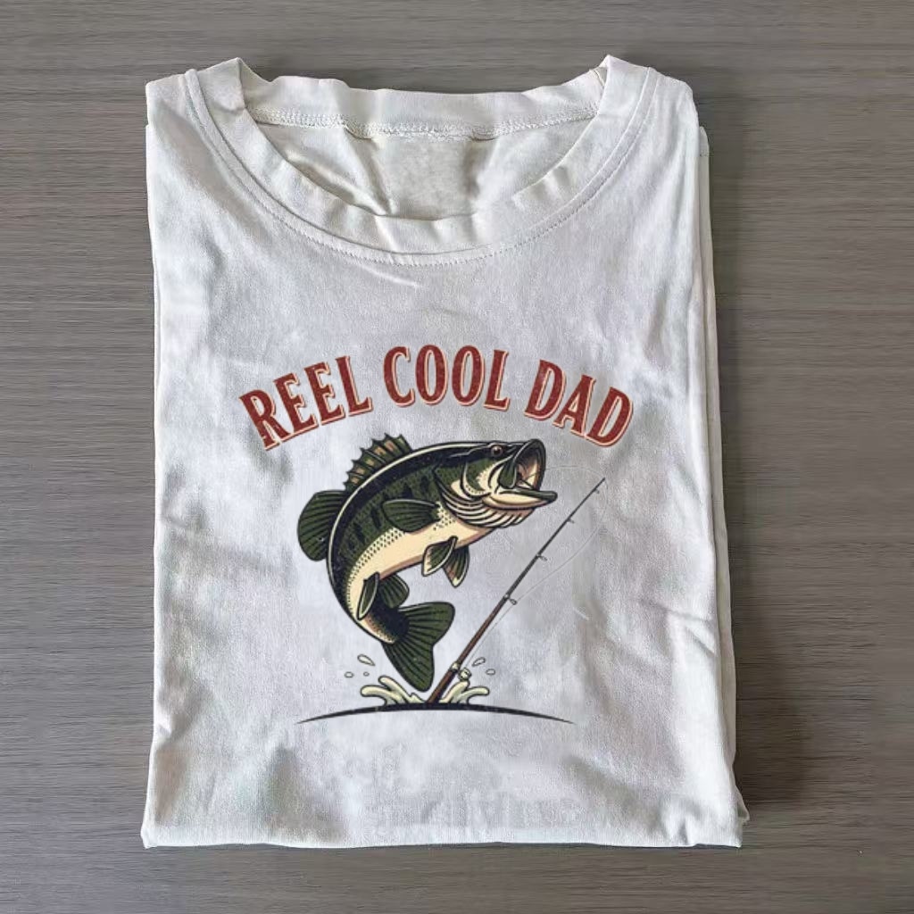 Fishing Bass Cool Dad Graphic T-shirt