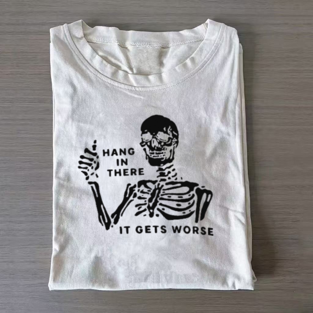 Sarcastic Skeleton Funny Quote T-shirt