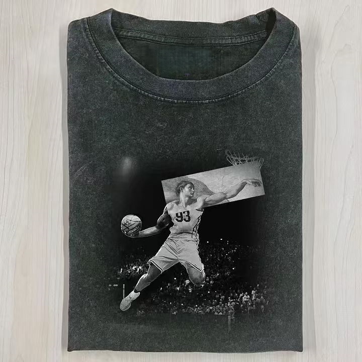 Basketball Player 93 Graphic Sports T-shirt - Vintage Washed Apparel by VanceMade