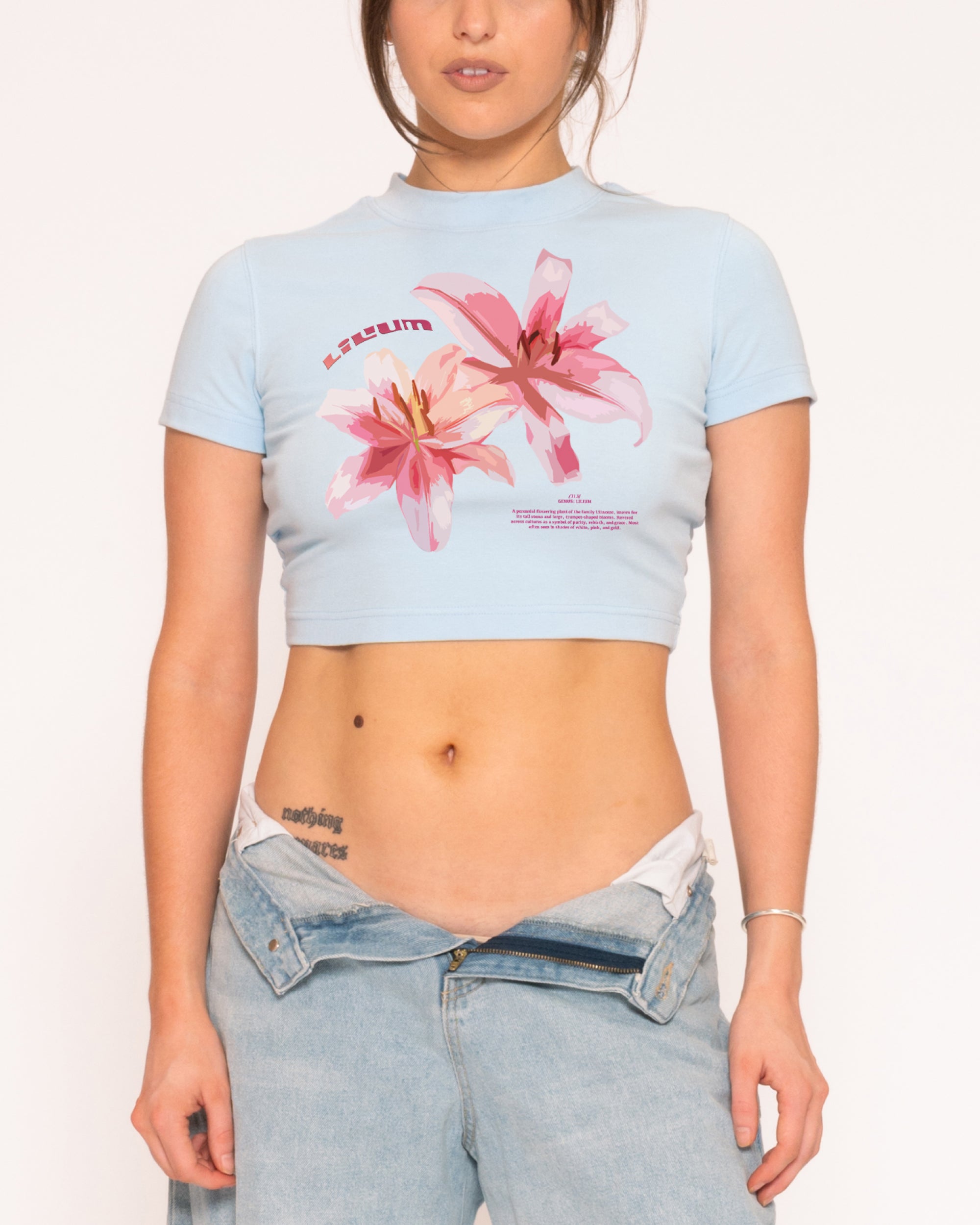 Lilium Baby Tee - Vintage Washed Apparel by VanceMade