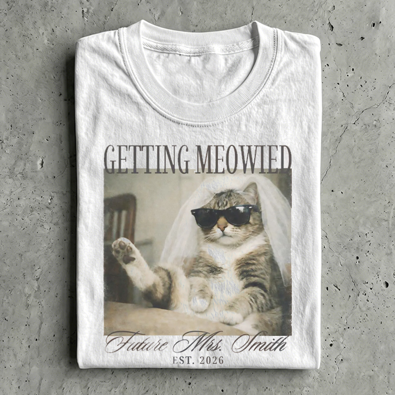 Future Mrs Getting Meowied T-shirt