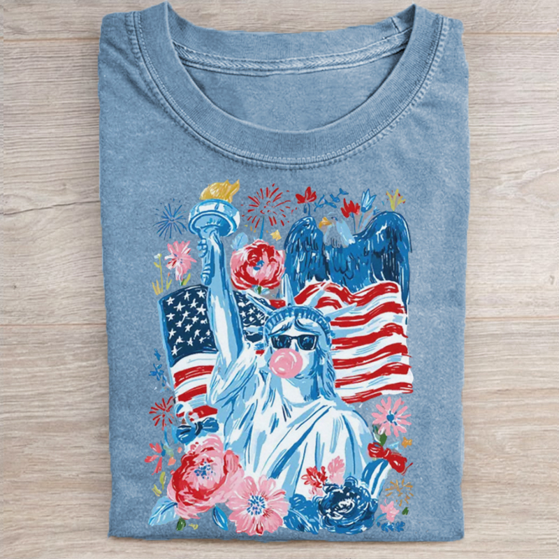 Apparel Brushstroke Patriotic T-shirt